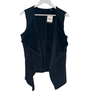 Guess Y2K Faux Suede Waterfall Vest - M